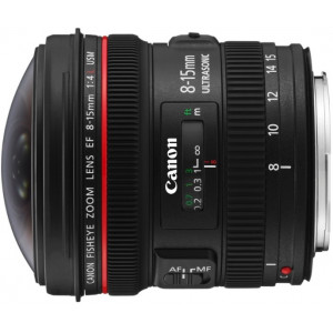 Zoom Lenses Canon EF  8-15mm, f/4 L, USM FISHEYE