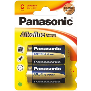 C size Panasonic "ALKALINE Power" 1.5V, Alkaline, Blister*2, LR14REB/2BP