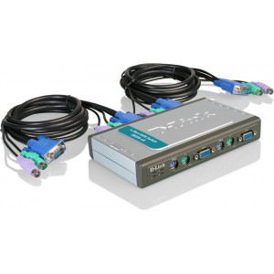 D-Link DKVM-4K, Auto KVM Switch, 4 PCs to 1 USER, (PS/2), Desktop