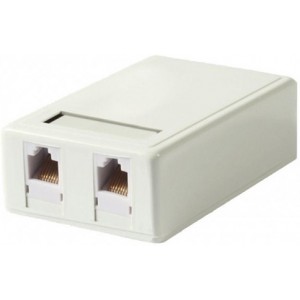 2xRJ45 Surface Box LY-SB02B, Without Keystone Jack