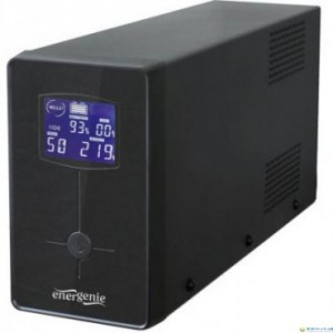 Gembird EnerGenie EG-UPS-034, 1500VA / 900W, UPS with AVR, Output sockets: 3 pcs x C13, 2 pc Schuko outlets, LCD display , USB port