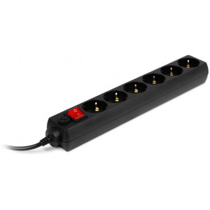 Surge Protector 6 Sockets, 5.0m, Sven Optima, BLACK, Retail color box, flame-retardant- http://www.sven.fi/ru/catalog/filter/optima_6.htm