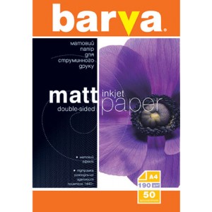 A4 190g 50p Double Matt Inkjet Photo Paper Barva