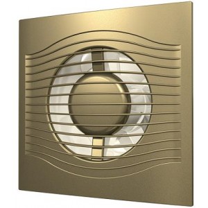 SLIM 5C champagneВентилятор осевой вытяжной с обратным клапаном D 125, декоративный SLIM 5C champagne