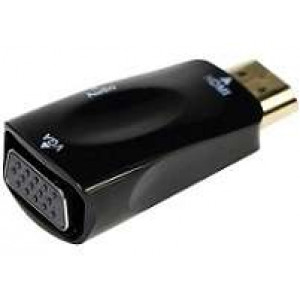 Adapter Gembird "A-HDMI-VGA-02", HDMI to VGA male-female + 3.5mm AUX