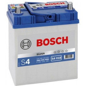 Аккумулятор BOSCH  40AH 330A(EN) клемы 0 (187x127x227) S4 018