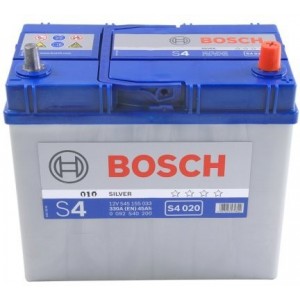 Аккумулятор BOSCH 45AH 330A(EN) клемы 0 (238x129x227) S4 020 КЛЕМА ТОНКАЯ