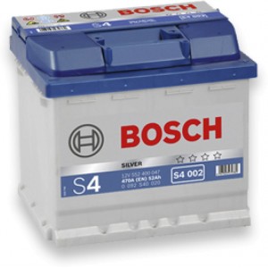 Аккумулятор BOSCH 52AH 470A(EN) клемы 0 (207x175x190) S4 002