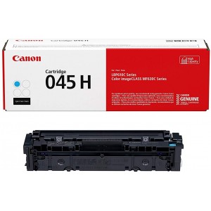 "Laser Cartridge Canon CRG-045 H, Cyan
Toner Cartridge high yield Cyan for LBP61x series, MF63x series,  2.800 pages"