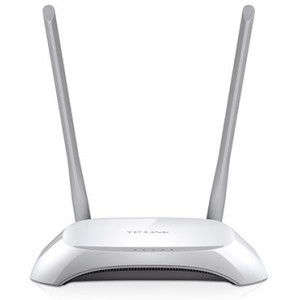 TL-WR840N 300Mbps Wireless N Router, Broadcom, 2T2R, 2.4GHz, 802.11b/g/n, 1 10/100M WAN + 4 10/100M LAN, 2 External antenna