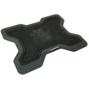 Esperanza Chinook EA109 Notebook Cooling Pad up to 15,6", illuminated 1 fan - 120mm, 1200 rpm, 11dB, 43 cfm, 1 x USB ports, Metal Mesh Panel, Black