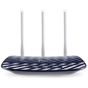 TP-LINK Archer C20 AC750 Dual Band Wireless Router, Mediatek, 433Mbps at 5GHz + 300Mbps at 2.4GHz, 802.11ac/a/b/g/n,1 10/100M WAN + 4 10/100M LAN, Wireless On/Off, 1 USB 2.0 port, 2 fixed antennas