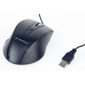 "Mouse Gembird MUS-4B-02, Optical, 800-1200 dpi, 4 buttons, Ambidextrous, Black, USB
-  https://gembird.com/item.aspx?id=10428"