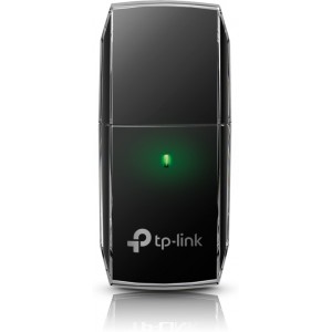 TP-LINK Archer T2U Nano AC600 Wireless Dual Band USB Adapter, 433Mbps on 5GHz + 200Mbps on 2.4GHz, 802.11a/b/g/n/ac, internal Antenna