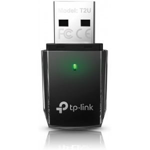 TP-LINK Archer T2U Nano AC600 Wireless Dual Band USB Adapter, 433Mbps on 5GHz + 200Mbps on 2.4GHz, 802.11a/b/g/n/ac, internal Antenna