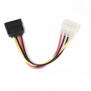 SATA Power Cable - 0.15m - Cablexpert CC-SATA-PS, Y-shaped power supply cable: SATA Power+Molex female to Molex male