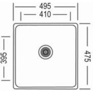 Кухонная мойка Montebella 480 x 500 мм 