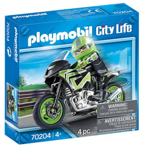 Игровой набор Playmobil Motorcycle With Rider (70204)