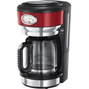Russell Hobbs 21700-56/RH Retro Red Glass C/Maker   