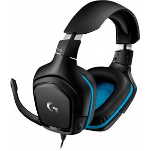 "Gaming Headset Logitech G432, 50mm driver, 20-20000Hz, 39 Ohm, 107dB, 280g, 3.5mm/USB, Black/Blue
.                                                                                                                                                          