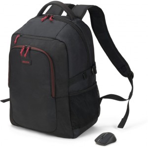  Dicota D31719 Backpack Gain Wireless Mouse Kit 15.6" Black + Wireless Mouse  (rucsac laptop/рюкзак для ноутбука)