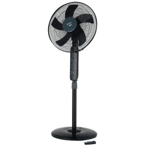 Fan Vitek VT-1948, Напольный, 60W, 5 лопастей 40см, 3 скорости, Пульт, черный