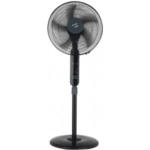 Fan Vitek VT-1948, Напольный, 60W, 5 лопастей 40см, 3 скорости, Пульт, черный