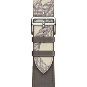 VPG Rhea Series Real leather iwatch strap Grey  40mm