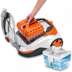 "Vacuum cleaner THOMAS DRY & AQUA-BOX CAT & DOG
, 1700W Power output, 325W suction power, 2.6l water capacity, aquafilter, Normal/Carpet brush, crevice nozzle, furniture and corner brush, TURBO brush, orange"