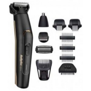 "Trimmer BABYLISS MT860E
, uni, rechargeable battery operation time 70 minutes, 6 attachments, cutting width 32mm, black "