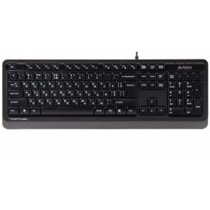 Keyboard A4Tech FK10, Multimedia Hot Keys, Laser Inscribed Keys , Splash Proof, Black/Grey, USB
