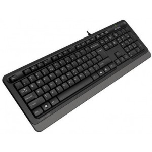 Keyboard A4Tech FK10, Multimedia Hot Keys, Laser Inscribed Keys , Splash Proof, Black/Grey, USB