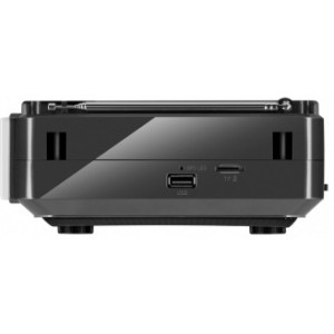 SVEN SRP-525 Gray, FM/AM/SW Radio, 3W RMS, 8-band radio receiver, built-in audio files player from USB-fash, microSD and SD card storage devices, telescopic swivel antenna, built-in battery