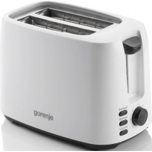 "Toaster Gorenje T900LBW
, 900W power output,  2 slices of toas, white "