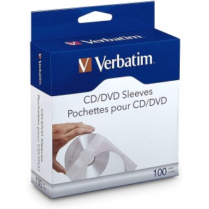 CD-DVD PAPER SLEEVES 100 PACK