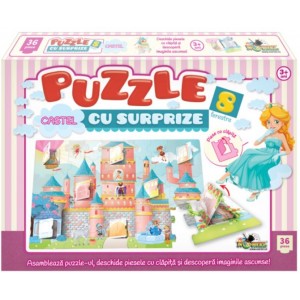 Puzzle 36 pcs. cu surprize Castelul
