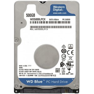 2.5" HDD 500GB  Western Digital WD5000LPCX, Blue™, 5400rpm, 16MB, 7mm, SATAIII, NP
