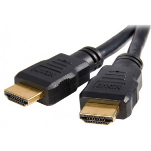 Cable HDMI - 5m - Brackton "Basic" K-HDE-SKB-0500.B, 5 m, High Speed HDMI® Cable with Ethernet, male-male, with gold plated contacts, double shielded, with dust caps