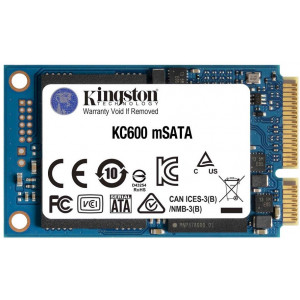 mSATA SSD 1.0TB Kingston KC600, SATAIII,SeqReads:550 MB/s,SeqWrites:500 MB/s, Max Random 4k Read: 90000 IOPS/ Write: 80000 IOPS, 7mm, Controller SM2259, XTS-AES 256-bit encryption, 3D NAND TLC
