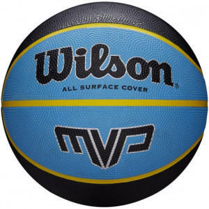 Minge baschet Wilson MVP, marime 7, Negru/Albastru (WTB9019XB07)