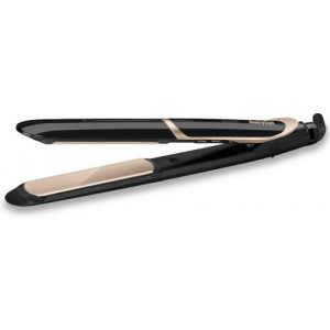 Hair Straighteners BaByliss ST393E, Ceramic coating, swivel cord, automatic shut-off, 25x110mm plate, heats 140-235?С, 5 temperature settings, black gold 