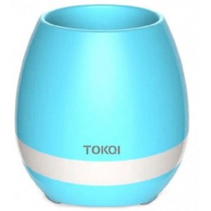 Helmet Speaker Music Flowerpot, Blue