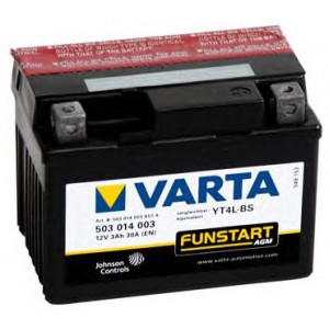 Acumulator 12V 3AH 40A(EN) клемы 0 (114x71x86) YT4L-BS AGM