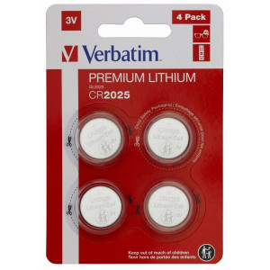Verbatim Lithium Battery CR2025 3V 4pcs