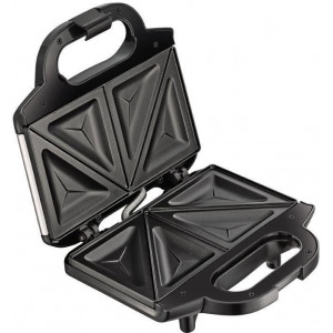 Toaster Sandwich Tefal SM155212, 700W power output, for preparing of sandwiches, non-stick coating, control light, thermally insulated handle, stainless steel