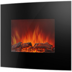 Electric Fireplace Electrolux EFP/W-1150URLS, 1800W, remote control, Real Fire Perfect, black