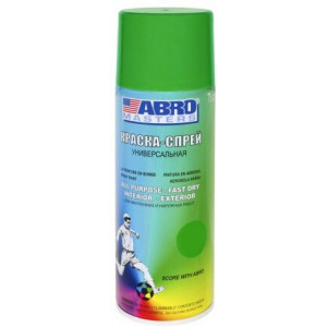 ABRO-MASTER SP-045 Краска-спрей ABRO MASTERS СВЕТЛО-ЗЕЛЕНАЯ 400 мл