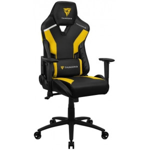 Gaming Chair ThunderX3 TC3 Black/Bumblebee Yellow, User max load up to 150kg / height 165-185cm