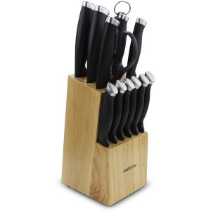 Набор ножей Ardesto Gemini Gourmet 14 пр., нерж.сталь, пластик, каучуковый блок