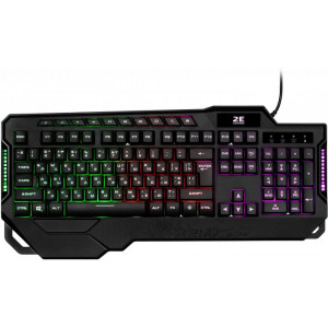 2E GAMING Keyboard KG340 LED USB Black (Eng/Rus/Ukr)